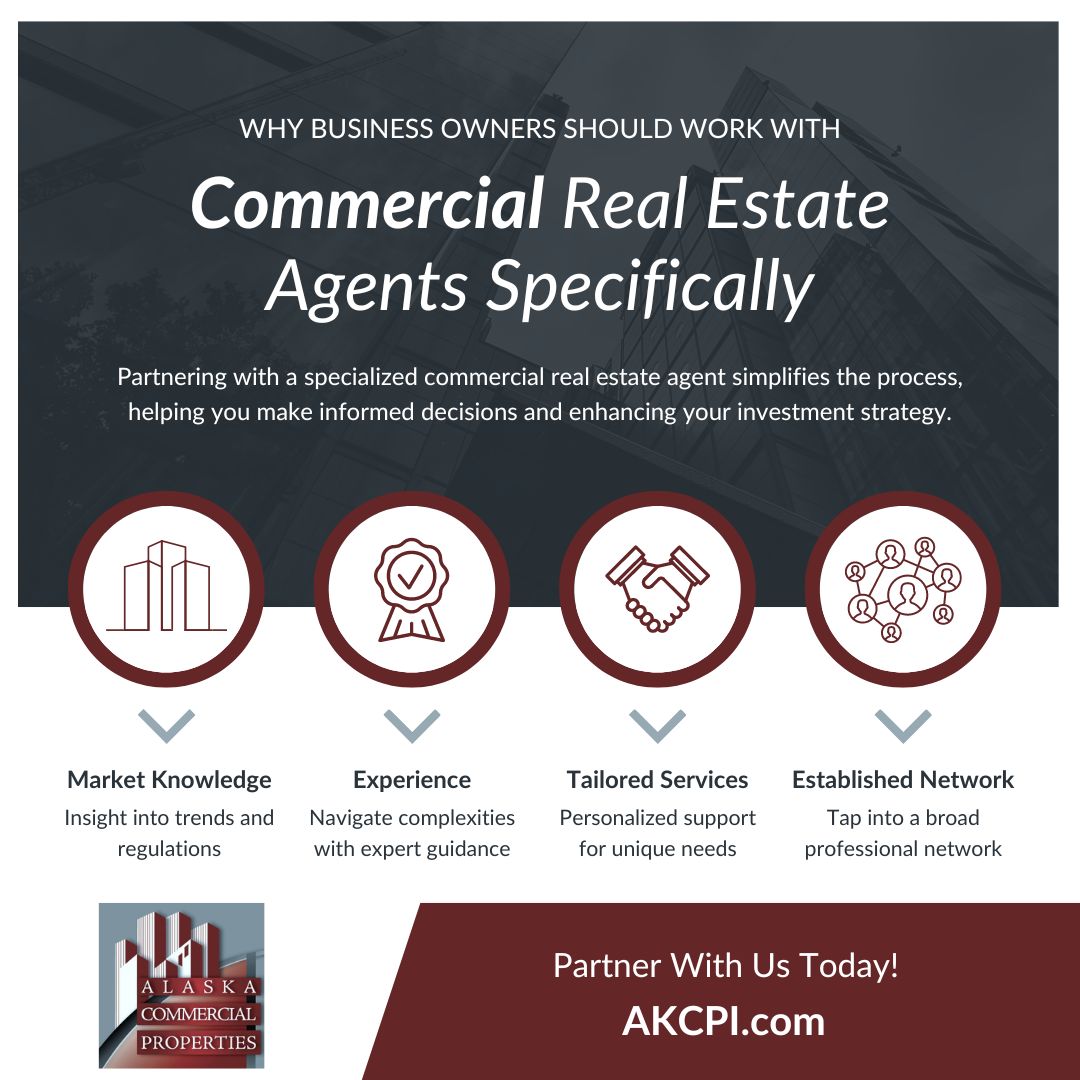 infographic about Why Business Owners Should Work With Commercial Real Estate Agents Specifically